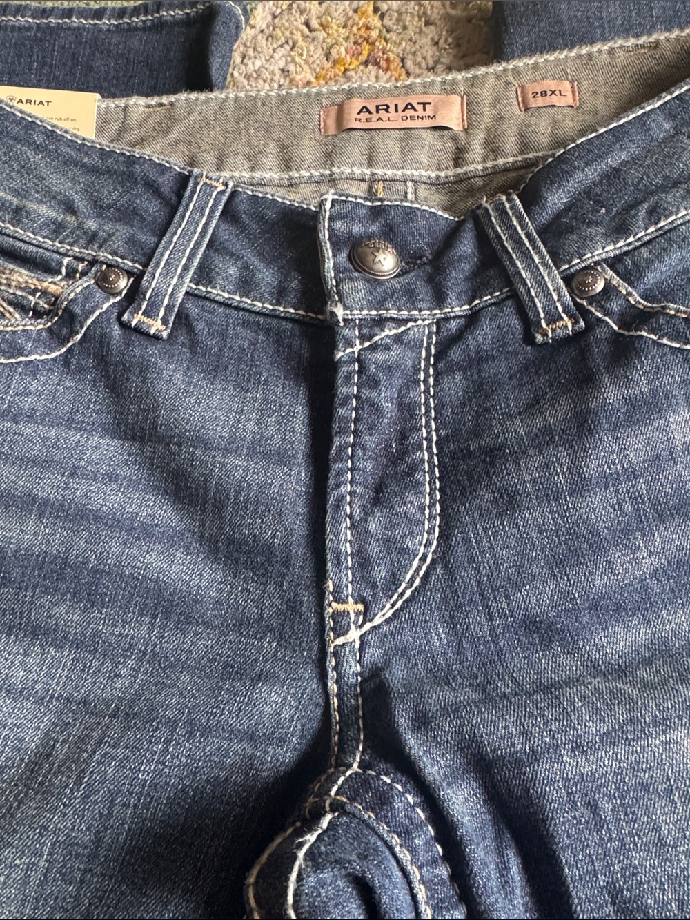 ARIAT MID RISE BOOTCUT WOMENS JEANS IN SZ 28 XL…NWT…INSEAM 37”. - Picture 8 of 8